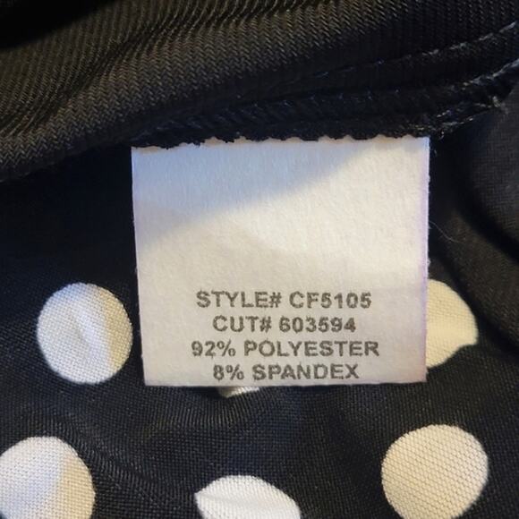 Eva Franco Black and White Polka Dot Dress Sleeveless Midi Flowy Party Summer 8 - Picture 13 of 14